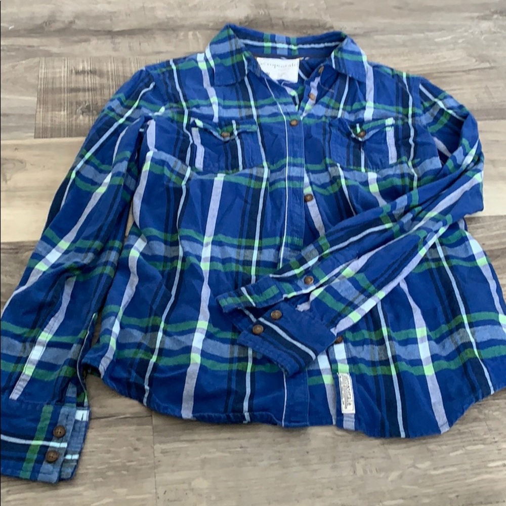 Button up plaid shirt